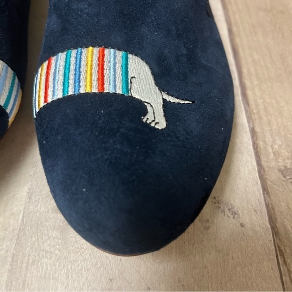 NWOB Talbots Ryan Embroidered Suede Loafers Size 8.5 - Picture 10 of 12